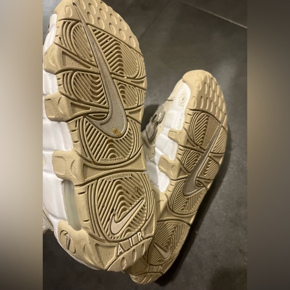 Nike Air More Uptempo PS Phantom Light Iron Ore White Boys Size 12.5 C - Picture 3 of 5